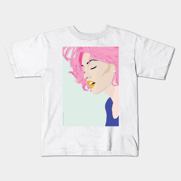 SINGGGER #3 | GWEN STEFANI Kids T-Shirt by DMENTA